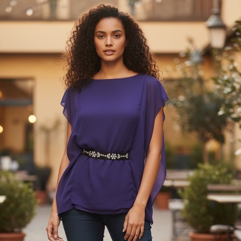 Simply Vera Vera Wang Purple Blouse